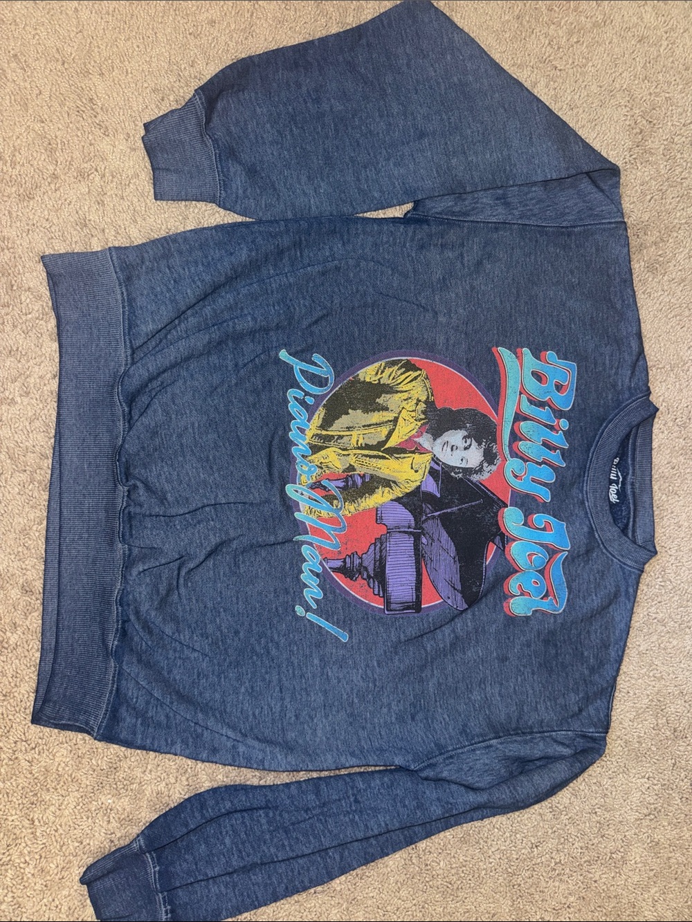 Billy Joel “Piano Man” size M Sweatshirt with Retro Print
